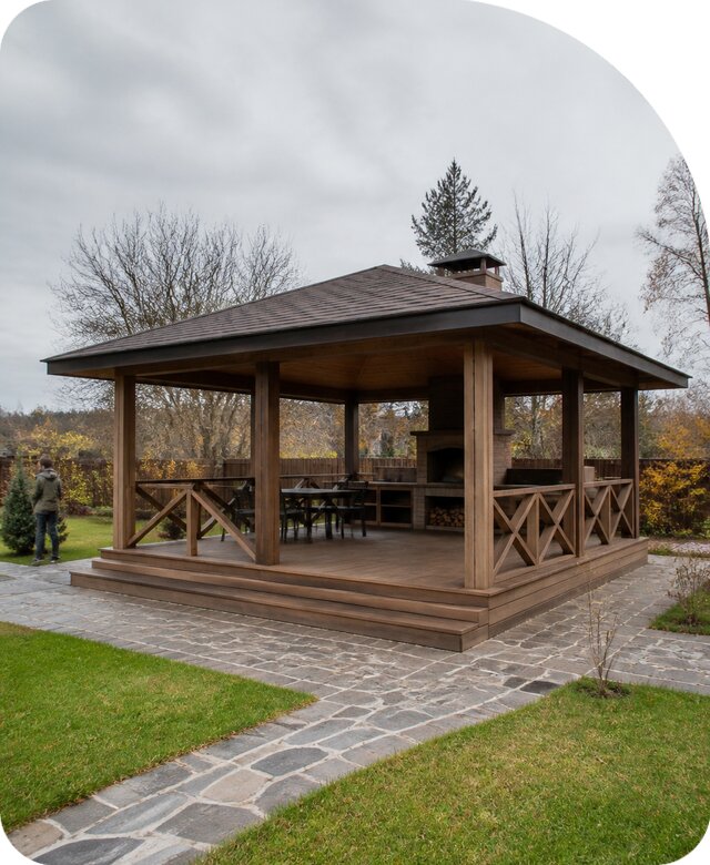 Беседка 6 на 6 в Ухте по цене от 354375 р. | РадиДОМА-Хта